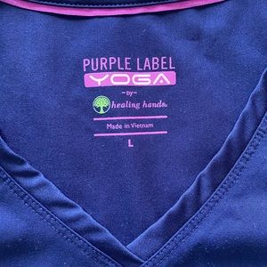 4 Sets of Healing Hands Purple Label Yoga Scrubs